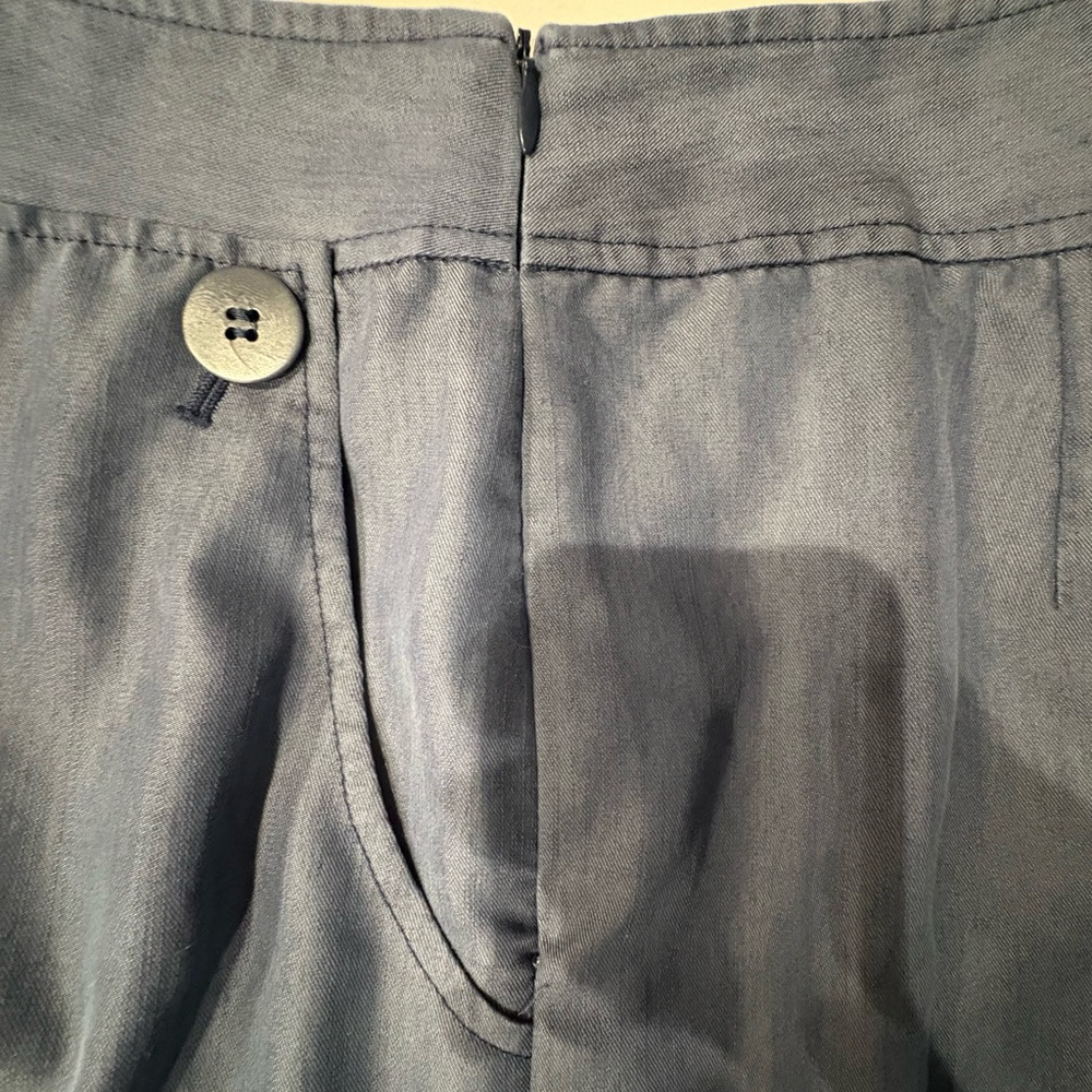 Lafayette 148 New York Blue/Grey Trousers Size 14 - Picture 5 of 6